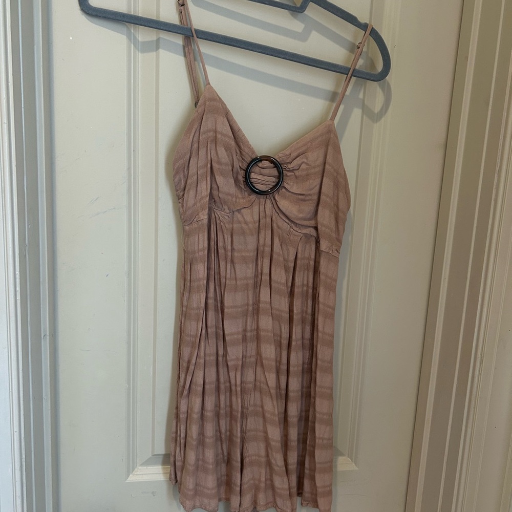 Show me your mumu Striped Pink Dress with Ring Detail
